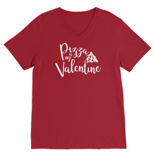 Load image into Gallery viewer, Pizza is My Valentine Premium V-Neck T-Shirt