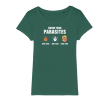 Load image into Gallery viewer, Trump Parasite Organic Jersey Womens T-Shirt