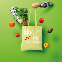 Load image into Gallery viewer, Hug Me I'm Vaccinated Shopper Tote Bag