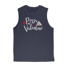 Load image into Gallery viewer, Pizza is My Valentine Premium Adult Muscle Top