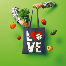 Load image into Gallery viewer, Love Dog Shopper Tote Bag