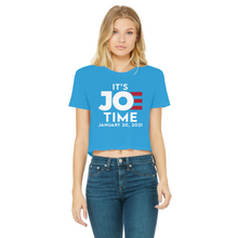 Load image into Gallery viewer, Joe Biden Classic Women's Cropped Raw Edge T-Shirt