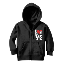 Load image into Gallery viewer, Love Dog Classic Kids Zip Hoodie