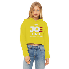 Load image into Gallery viewer, Joe Biden Ladies Cropped Raw Edge Hoodie