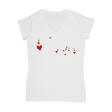 Load image into Gallery viewer, Pizza is My Valentine Classic Women's V-Neck T-Shirt