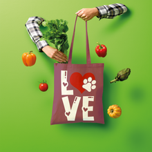 Load image into Gallery viewer, Love Dog Shopper Tote Bag