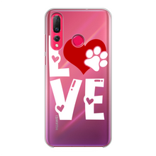 Load image into Gallery viewer, Love Dog Back Printed Transparent Hard Phone Case