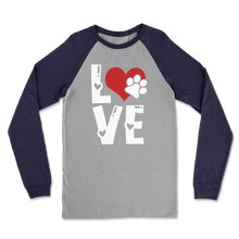 Load image into Gallery viewer, Love Dog Classic Raglan Long Sleeve Shirt