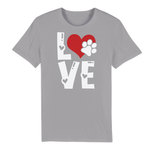 Load image into Gallery viewer, Love Dog Premium Organic Adult T-Shirt