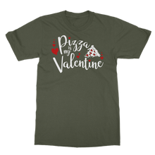 Load image into Gallery viewer, Pizza is My Valentine Classic Heavy Cotton Adult T-Shirt