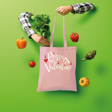 Load image into Gallery viewer, Pizza is My Valentine Shopper Tote Bag