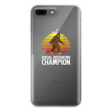 Load image into Gallery viewer, Social Distance Back Printed Transparent Soft Phone Case