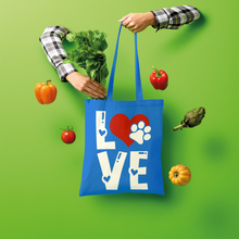 Load image into Gallery viewer, Love Dog Shopper Tote Bag