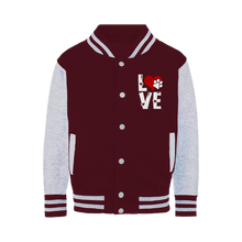 Load image into Gallery viewer, Love Dog Varsity Jacket