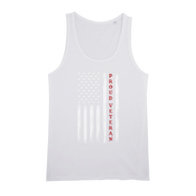 Load image into Gallery viewer, Proud Veteran Organic Jersey Unisex Tank Top