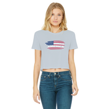 Load image into Gallery viewer, Unmask Classic Women's Cropped Raw Edge T-Shirt