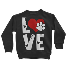 Load image into Gallery viewer, Love Dog Classic Kids Sweatshirt