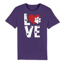 Load image into Gallery viewer, Love Dog Premium Organic Adult T-Shirt
