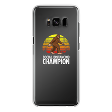 Load image into Gallery viewer, Social Distance Back Printed Transparent Hard Phone Case