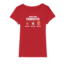 Load image into Gallery viewer, Trump Parasite Organic Jersey Womens T-Shirt