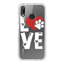 Load image into Gallery viewer, Love Dog Back Printed Transparent Soft Phone Case