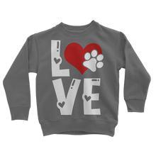 Load image into Gallery viewer, Love Dog Classic Kids Sweatshirt
