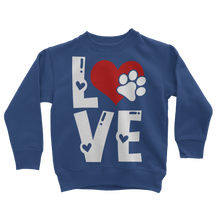 Load image into Gallery viewer, Love Dog Classic Kids Sweatshirt