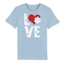 Load image into Gallery viewer, Love Dog Premium Organic Adult T-Shirt