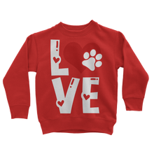 Load image into Gallery viewer, Love Dog Classic Kids Sweatshirt