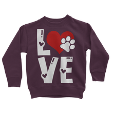 Load image into Gallery viewer, Love Dog Classic Kids Sweatshirt