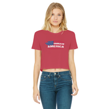 Load image into Gallery viewer, Unmask Classic Women's Cropped Raw Edge T-Shirt