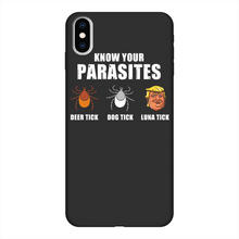 Load image into Gallery viewer, Trump Parasite Back Printed Black Soft Phone Case