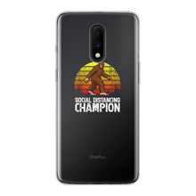 Load image into Gallery viewer, Social Distance Back Printed Transparent Soft Phone Case