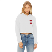 Load image into Gallery viewer, Joe Biden Ladies Cropped Raw Edge Hoodie