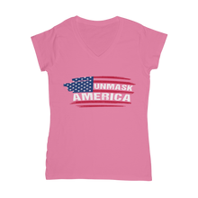 Load image into Gallery viewer, Unmask Classic Women's V-Neck T-Shirt