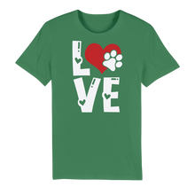 Load image into Gallery viewer, Love Dog Premium Organic Adult T-Shirt