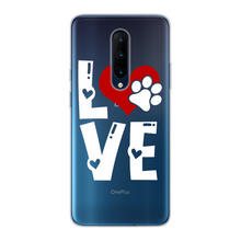 Load image into Gallery viewer, Love Dog Back Printed Transparent Soft Phone Case
