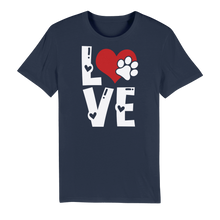 Load image into Gallery viewer, Love Dog Premium Organic Adult T-Shirt