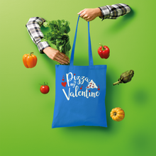 Load image into Gallery viewer, Pizza is My Valentine Shopper Tote Bag