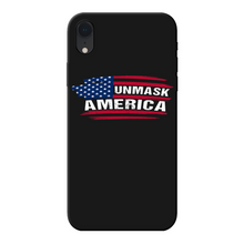 Load image into Gallery viewer, Unmask Back Printed Black Soft Phone Case