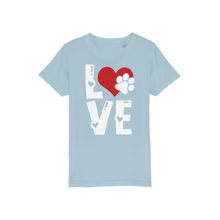Load image into Gallery viewer, Love Dog Organic Jersey Kids T-Shirt