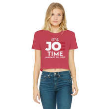 Load image into Gallery viewer, Joe Biden Classic Women's Cropped Raw Edge T-Shirt