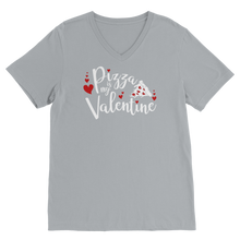 Load image into Gallery viewer, Pizza is My Valentine Classic V-Neck T-Shirt