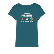 Load image into Gallery viewer, Trump Parasite Organic Jersey Womens T-Shirt