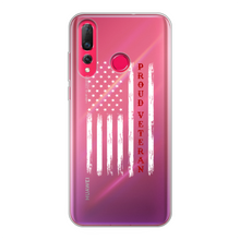 Load image into Gallery viewer, Proud Veteran Back Printed Transparent Soft Phone Case
