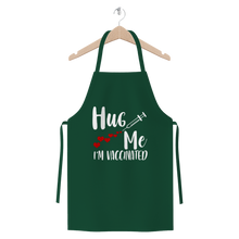 Load image into Gallery viewer, Hug Me I'm Vaccinated Premium Jersey Apron