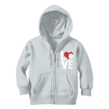 Load image into Gallery viewer, Love Dog Classic Kids Zip Hoodie