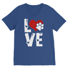 Load image into Gallery viewer, Love Dog Classic V-Neck T-Shirt