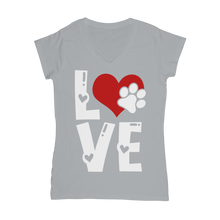 Load image into Gallery viewer, Love Dog Classic Women's V-Neck T-Shirt