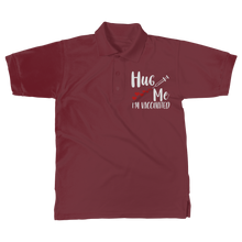 Load image into Gallery viewer, Hug Me I'm Vaccinated Classic Adult Polo Shirt